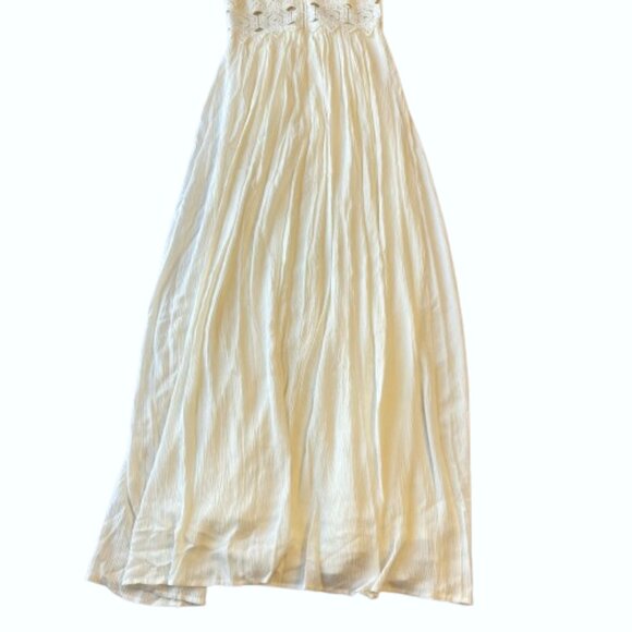 Lulus This is Love Lace Maxi Dress Lined Womens Size Small S White NWT - Picture 12 of 16